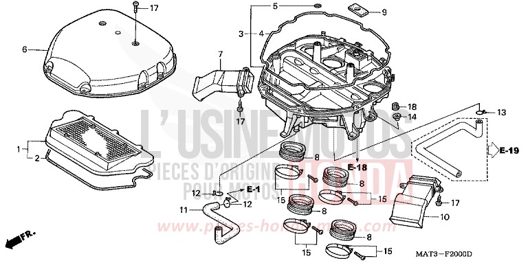 LUFTFILTER (V/W) von Super Blackbird MUTE BLACK METALLIC (NH359B) von 1998